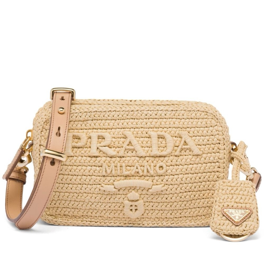 Prada Raffia Shoulder Bag